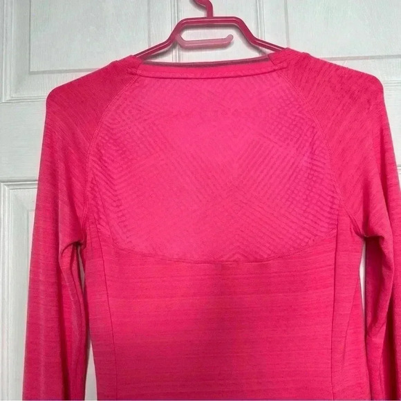 Adidas Supernova Shirt V-Neck Long Sleeved Pink &  Black Size Small - Picture 14 of 16